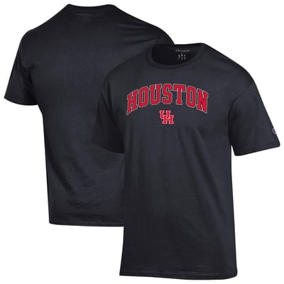  Houston Cougars Champion Arch Over Logo T-Shirt - Black